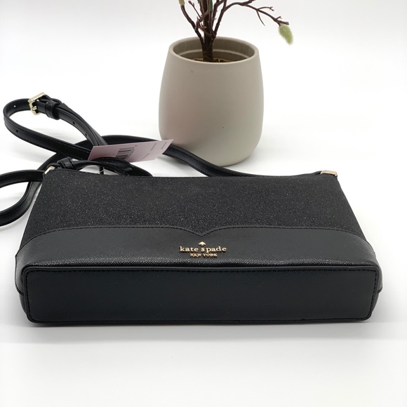 Kate Spade Lola Glitter Crossbody Black - Picture 5 of 10